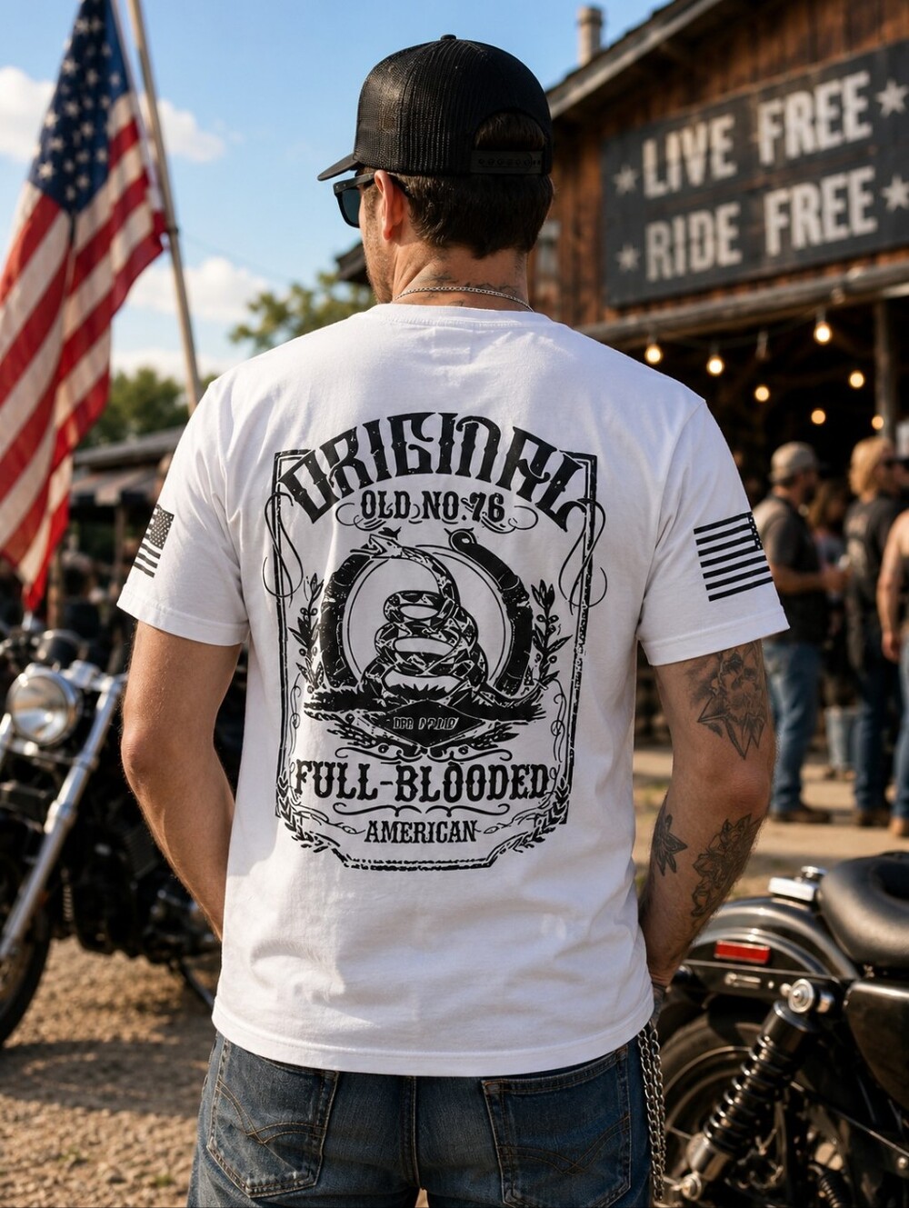 Drip N Dip 'Original Old No.76' Full- Blooded Amercian Graphic Tee